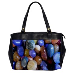 Rock Tumbler Used To Polish A Collection Of Small Colorful Pebbles Office Handbags by Simbadda