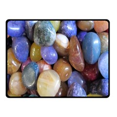 Rock Tumbler Used To Polish A Collection Of Small Colorful Pebbles Fleece Blanket (small) by Simbadda