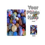 Rock Tumbler Used To Polish A Collection Of Small Colorful Pebbles Playing Cards 54 (Mini)  Front - HeartJ