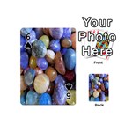 Rock Tumbler Used To Polish A Collection Of Small Colorful Pebbles Playing Cards 54 (Mini)  Front - Spade6