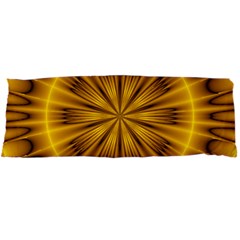 Fractal Yellow Kaleidoscope Lyapunov Body Pillow Case Dakimakura (two Sides) by Simbadda