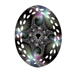 Precious Spiral Wallpaper Oval Filigree Ornament (two Sides) by Simbadda