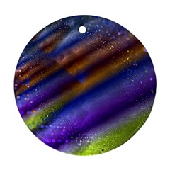Fractal Color Stripes Ornament (round) by Simbadda