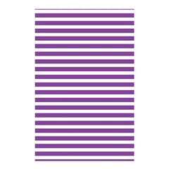 Horizontal Stripes Purple Shower Curtain 48  X 72  (small) 