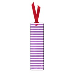 Horizontal Stripes Purple Small Book Marks