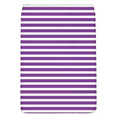 Horizontal Stripes Purple Flap Covers (l) 