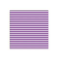 Horizontal Stripes Purple Satin Bandana Scarf