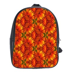 Background Flower Fractal School Bags (xl)  by Simbadda