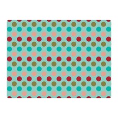Large Colored Polka Dots Line Circle Double Sided Flano Blanket (mini)  by Mariart