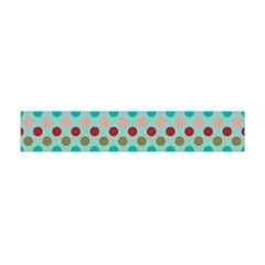 Large Colored Polka Dots Line Circle Flano Scarf (mini) by Mariart