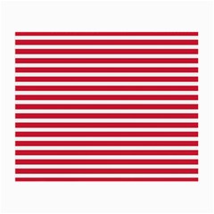 Horizontal Stripes Red Small Glasses Cloth