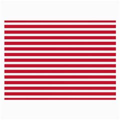 Horizontal Stripes Red Large Glasses Cloth