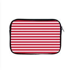 Horizontal Stripes Red Apple MacBook Pro 15  Zipper Case