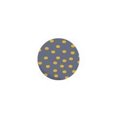 Limpet Polka Dot Yellow Grey 1  Mini Magnets by Mariart