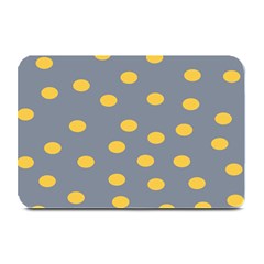 Limpet Polka Dot Yellow Grey Plate Mats by Mariart