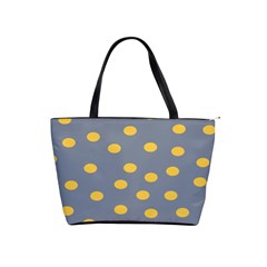 Limpet Polka Dot Yellow Grey Shoulder Handbags by Mariart