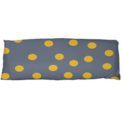 Limpet Polka Dot Yellow Grey Body Pillow Case Dakimakura (two Sides) by Mariart