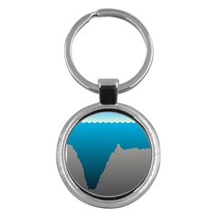 Mariana Trench Sea Beach Water Blue Key Chains (round)  by Mariart