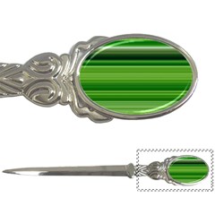 Horizontal Stripes Line Green Letter Openers by Mariart