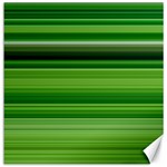 Horizontal Stripes Line Green Canvas 20  x 20   19 x19.27  Canvas - 1