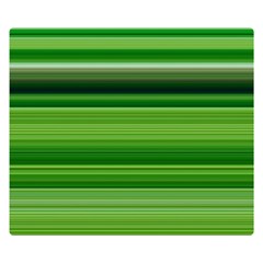 Horizontal Stripes Line Green Double Sided Flano Blanket (small) 