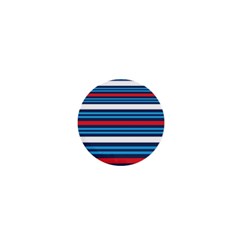 Martini Style Racing Tape Blue Red White 1  Mini Buttons by Mariart