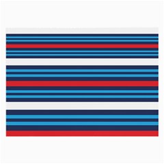 Martini Style Racing Tape Blue Red White Large Glasses Cloth