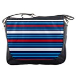 Martini Style Racing Tape Blue Red White Messenger Bags Front