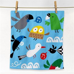 New Zealand Birds Close Fly Animals Face Towel by Mariart