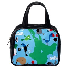 New Zealand Birds Detail Animals Fly Classic Handbags (one Side) by Mariart