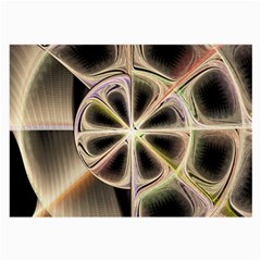 Background With Fractal Crazy Wheel Large Glasses Cloth (2-side) by Simbadda