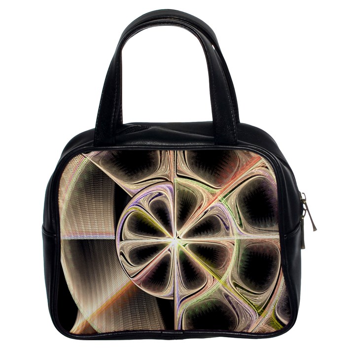 Background With Fractal Crazy Wheel Classic Handbags (2 Sides)