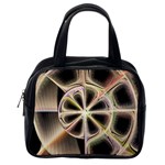 Background With Fractal Crazy Wheel Classic Handbags (2 Sides) Back