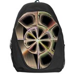 Background With Fractal Crazy Wheel Backpack Bag Front