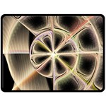 Background With Fractal Crazy Wheel Double Sided Fleece Blanket (Large)  80 x60  Blanket Front