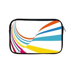 Line Rainbow Orange Blue Yellow Red Pink White Wave Waves Apple Macbook Pro 13  Zipper Case by Mariart