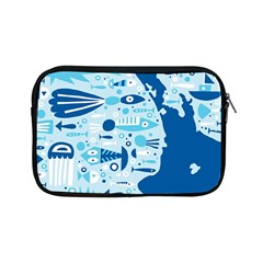 New Zealand Fish Detail Blue Sea Shark Apple Ipad Mini Zipper Cases