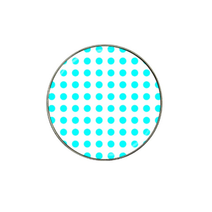 Polka Dot Blue White Hat Clip Ball Marker (4 pack)