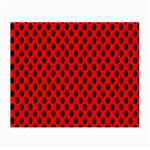 Polka Dot Black Red Hole Backgrounds Small Glasses Cloth (2-Side) Back