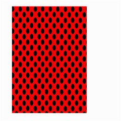 Polka Dot Black Red Hole Backgrounds Large Garden Flag (two Sides)