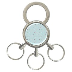 Polka Dot Flooring Blue Orange Blur Spot 3-ring Key Chains by Mariart