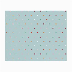 Polka Dot Flooring Blue Orange Blur Spot Small Glasses Cloth (2-side)