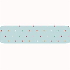 Polka Dot Flooring Blue Orange Blur Spot Large Bar Mats by Mariart