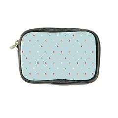 Polka Dot Flooring Blue Orange Blur Spot Coin Purse