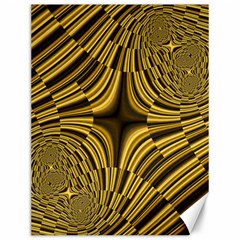 Fractal Golden River Canvas 12  X 16   by Simbadda