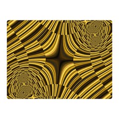 Fractal Golden River Double Sided Flano Blanket (mini)  by Simbadda