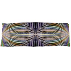 Color Fractal Symmetric Wave Lines Body Pillow Case (dakimakura) by Simbadda