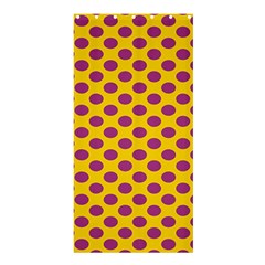 Polka Dot Purple Yellow Orange Shower Curtain 36  X 72  (stall) 