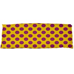 Polka Dot Purple Yellow Orange Body Pillow Case Dakimakura (two Sides) by Mariart