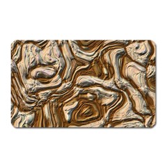 Fractal Background Mud Flow Magnet (rectangular) by Simbadda